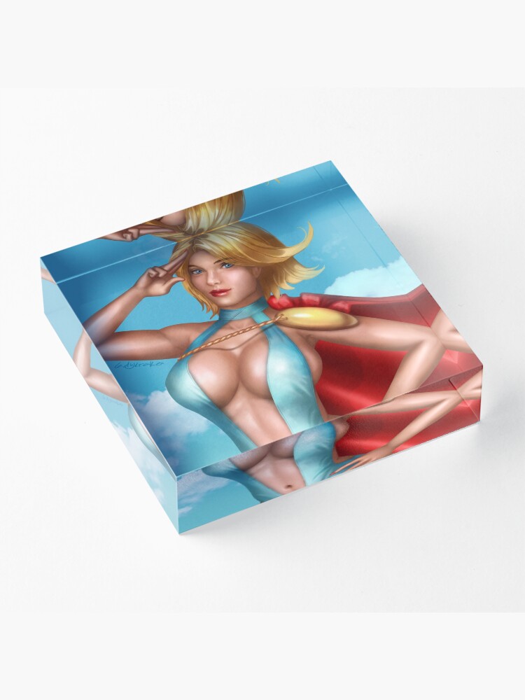 Alternate view of Superhero Bikini Acrylic Block