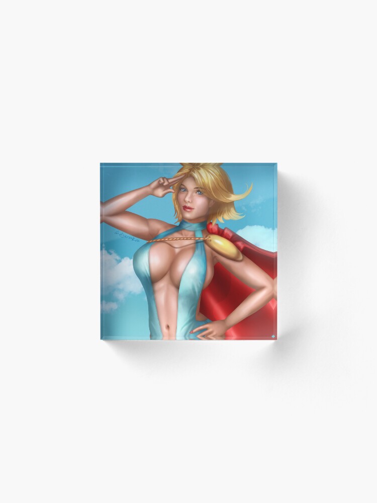 Alternate view of Superhero Bikini Acrylic Block