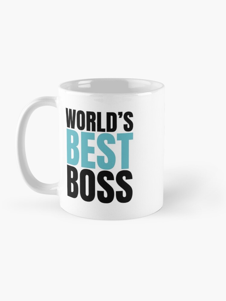 "Worlds Best Boss" Mug by skr0201 | Redbubble