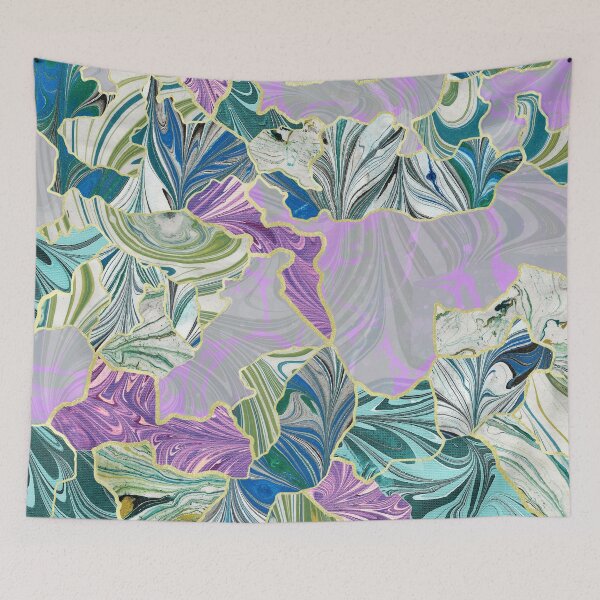 Item preview, Marbled Kintsugi Multicoloured designed and sold by MarbleCloud.