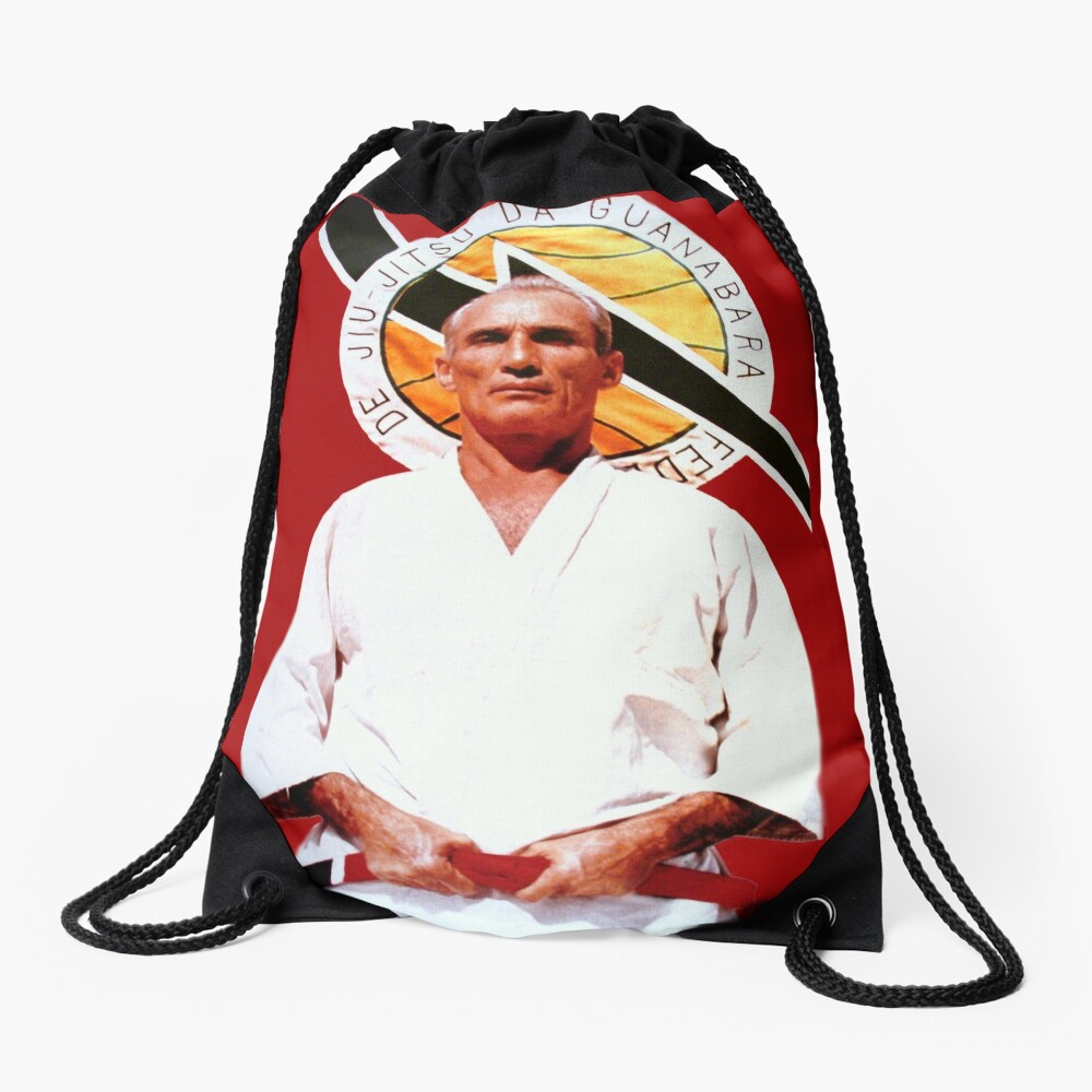 "Helio Gracie - Famed Brazilian Jiu-jitsu Grandmaster" Drawstring Bag ...