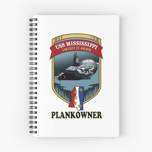 Item preview, SSN-782 USS Mississippi Plank Owner Crest designed and sold by Nikki SpaceStuffPlus.