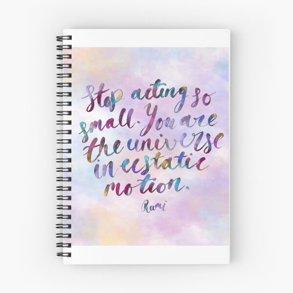 Item preview, Rumi Rainbow Quote Art - Stop Acting So Small. You are the universe in ecstatic motion.  designed and sold by MyMumNMeQuotes.