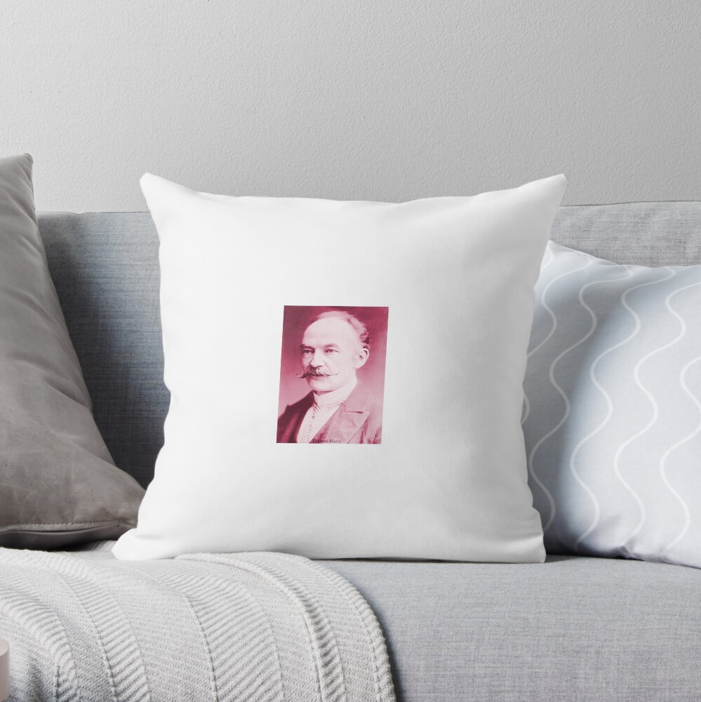 Thomas Hardy OM, English novelist and poet. Throw Pillow
