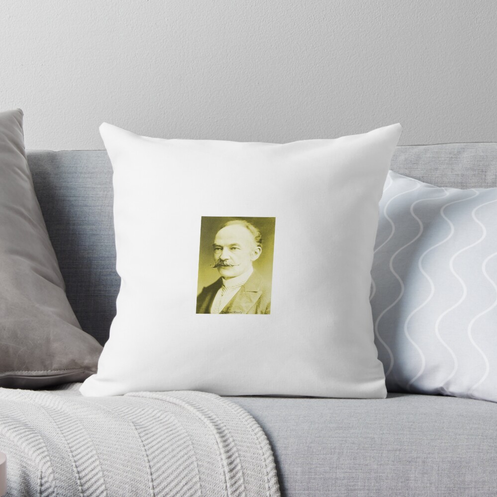Thomas Hardy OM, English novelist and poet. Throw Pillow