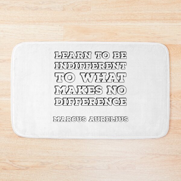 Item preview, MARCUS AURELIUS  Stoic Philosophy Quote - Learn to be indifferent to what makes no difference designed and sold by Inspirationmotivation.
