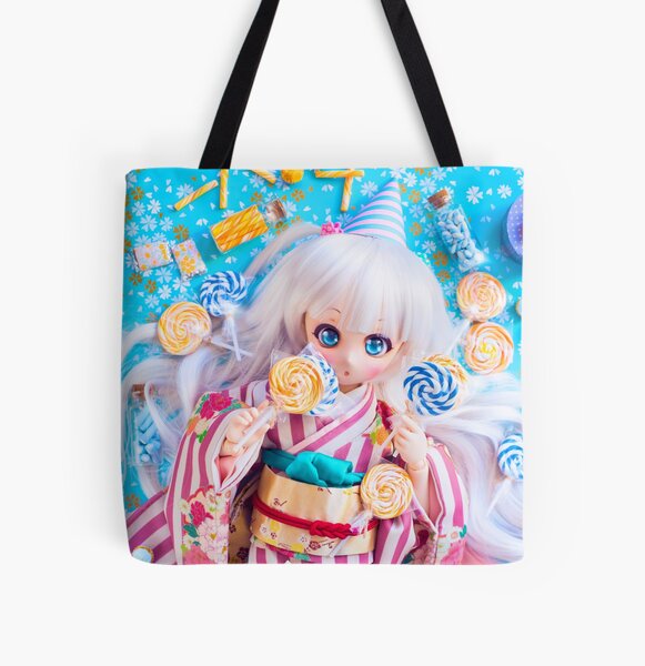 Kimono and lollipops · Nebula All Over Print Tote Bag