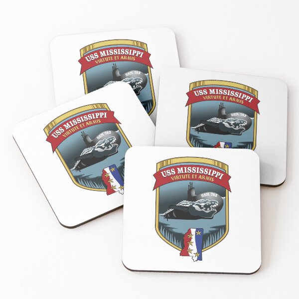 Item preview, SSN-782 USS Mississippi Crest designed and sold by Nikki SpaceStuffPlus.