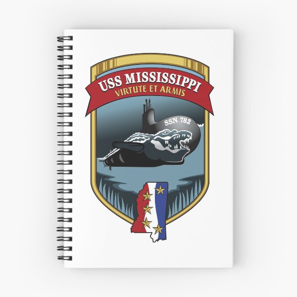 Item preview, SSN-782 USS Mississippi Crest designed and sold by Nikki SpaceStuffPlus.