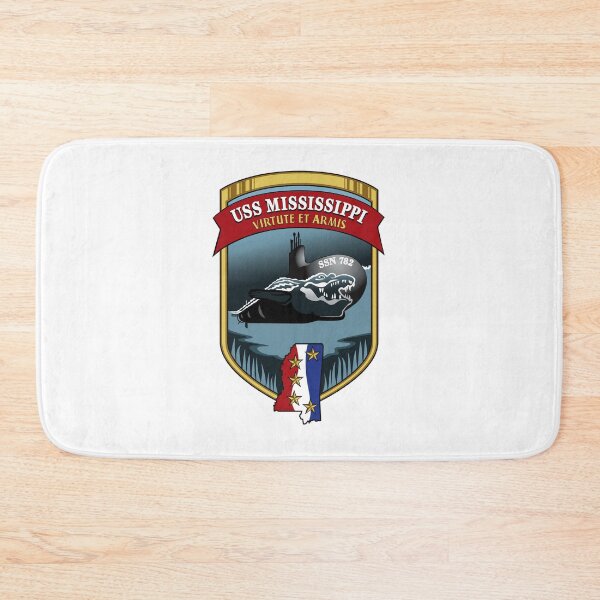 Item preview, SSN-782 USS Mississippi Crest designed and sold by Nikki SpaceStuffPlus.