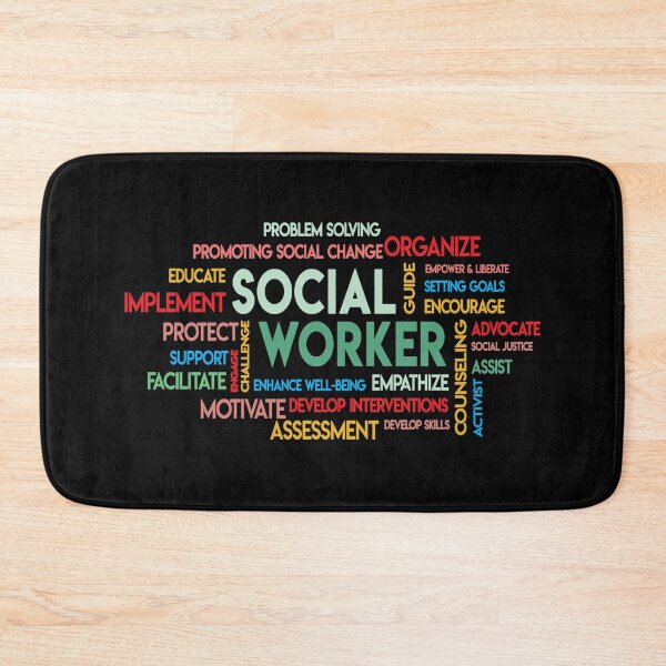 Item preview, Meaningful Social Worker Gift - Word Cloud - Social Work designed and sold by kntranhoang.