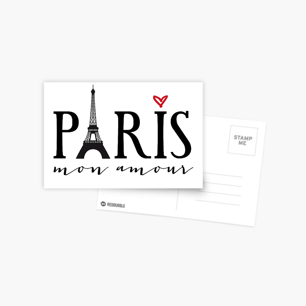 Paris Stamp Postcard for Sale by pda1986