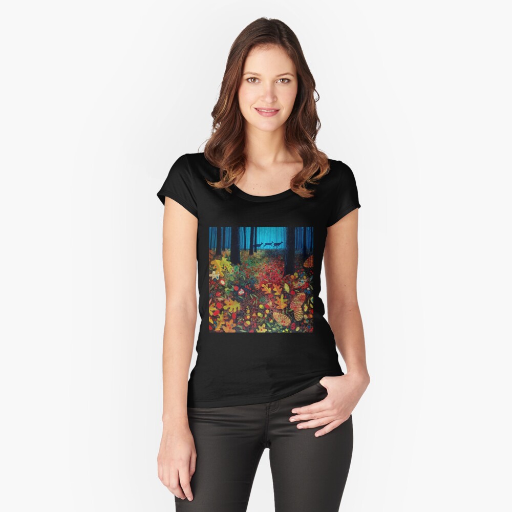 Item preview, Fitted Scoop T-Shirt designed and sold by vickymount.