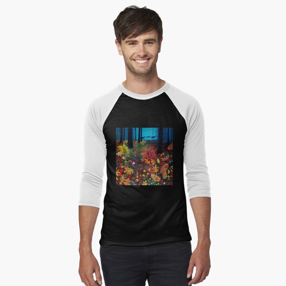 Item preview, Baseball ¾ Sleeve T-Shirt designed and sold by vickymount.