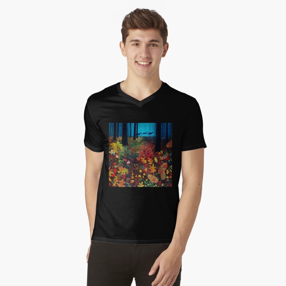 Item preview, V-Neck T-Shirt designed and sold by vickymount.