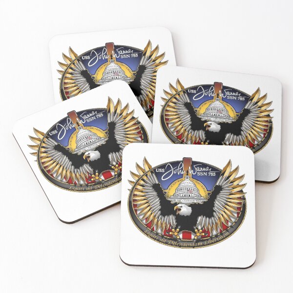 Item preview, SSN-785 USS John Warner Crest designed and sold by Nikki SpaceStuffPlus.