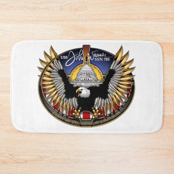 Item preview, SSN-785 USS John Warner Crest designed and sold by Nikki SpaceStuffPlus.