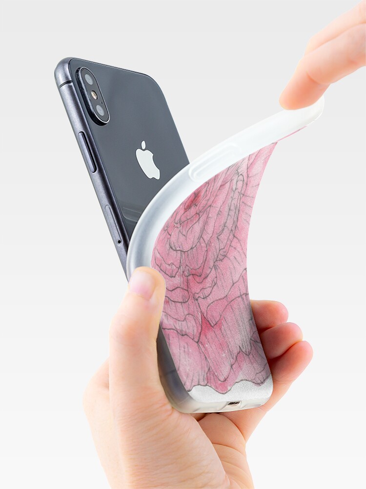 Alternate view of Watercolor Peony iPhone Case & Cover