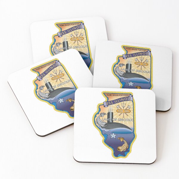 Item preview, SSN-786 USS Illinois Crest designed and sold by Nikki SpaceStuffPlus.
