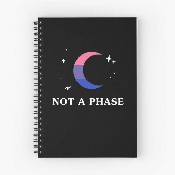 Item preview, Not A Phase Bisexual LGBTQ Bi Pride Flag Moon designed and sold by yesqueen.