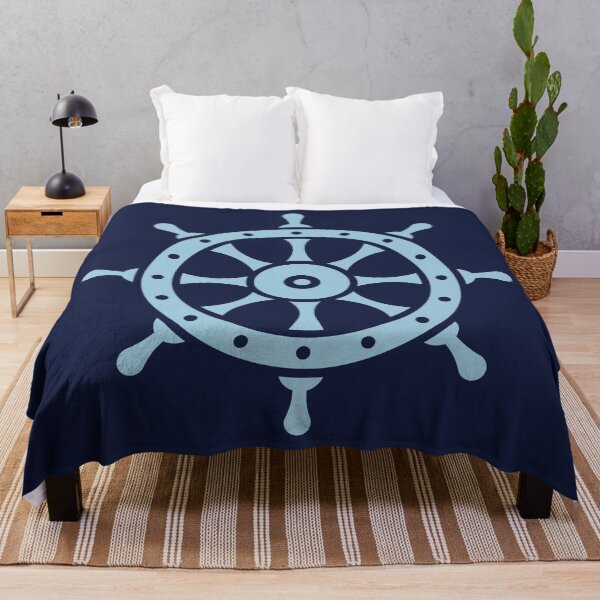 Item preview, Ship's Wheel (Seaman / Skipper / Sailor / Captain / Powder Blue) designed and sold by MrFaulbaum.