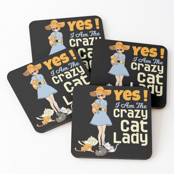 Item preview, Funny Cat Lady Gift - Yes I'm The Crazy Lady - Gag Gifts - Kitten Owner designed and sold by kntranhoang.