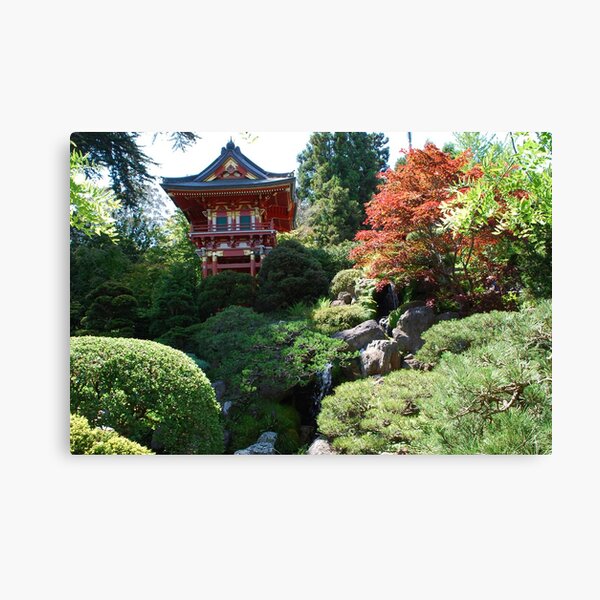 STUNNING JAPANESE GARDEN PAGODA CANVAS PICTURE #412 WALL HANGING ART CANVAS 