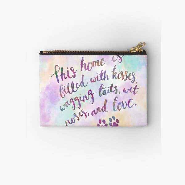 Item preview, Doggy Quote Art, Home Filled with Love, Rainbow Art, Love My Dog designed and sold by MyMumNMeQuotes.