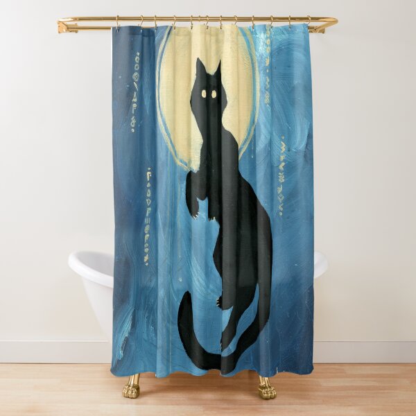 Void Cat Shower Curtain