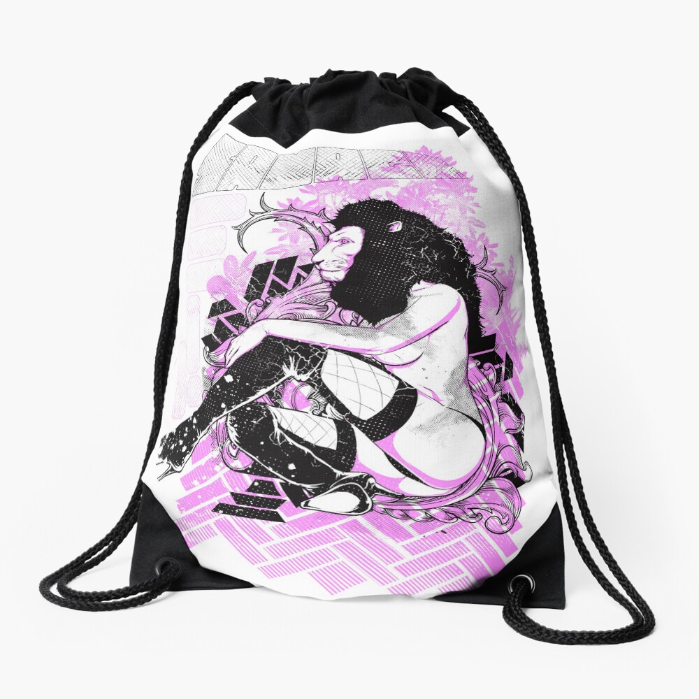 Sexy Lioness Drawstring Bag