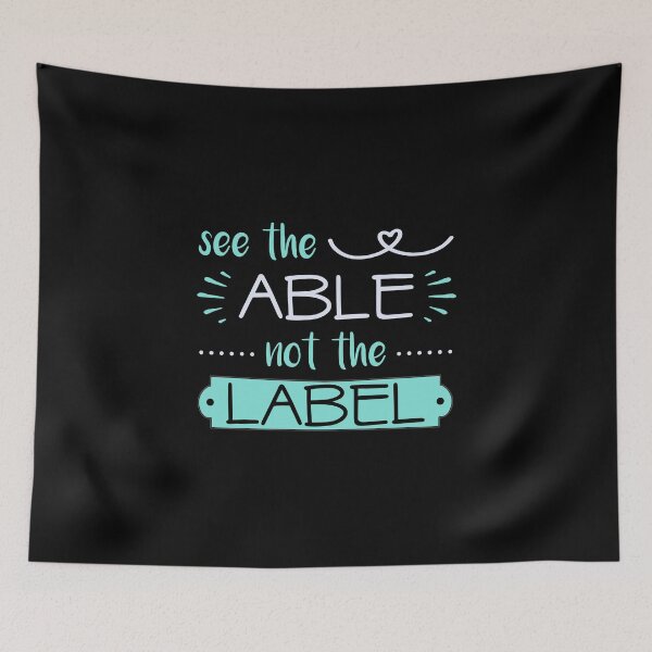 Item preview, See Able Not Label Heart Support Special Ed Awareness Sped designed and sold by CreatedByHeidi.