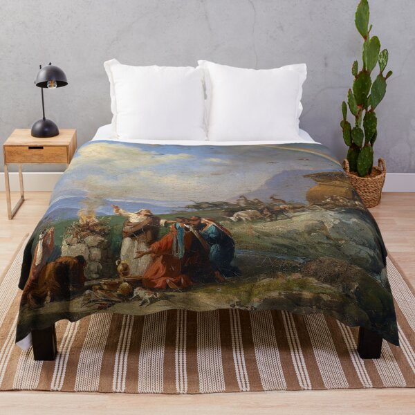 Item preview, Noah gives Thanks for Deliverance by Domenico Morelli (1901) designed and sold by allhistory.