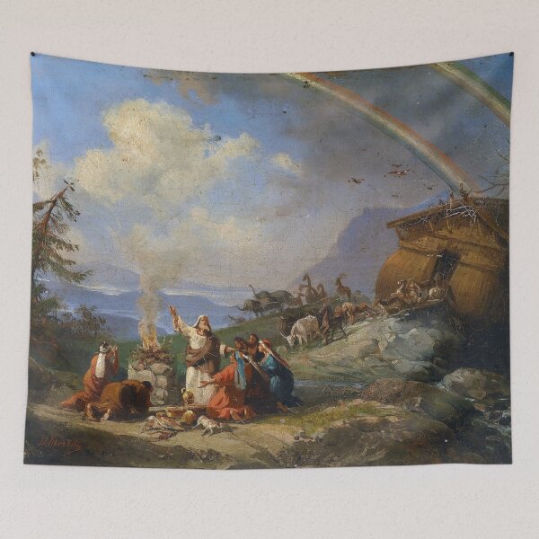Item preview, Noah gives Thanks for Deliverance by Domenico Morelli (1901) designed and sold by allhistory.