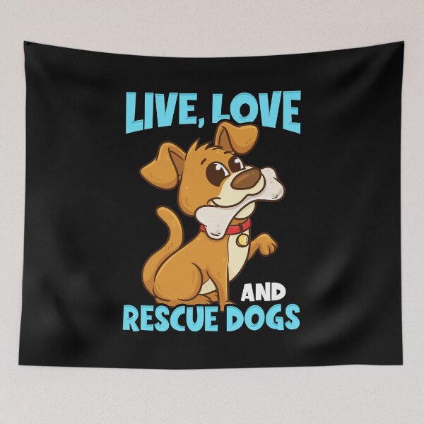 Item preview, Cute & Funny Live, Love, Rescue Dogs Puppy Owners designed and sold by perfectpresents.