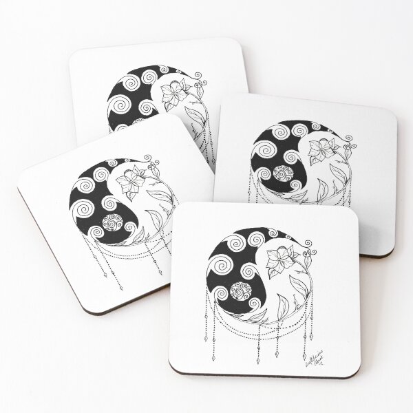 Item preview, Yin Yang Floral designed and sold by CraftiClaire.