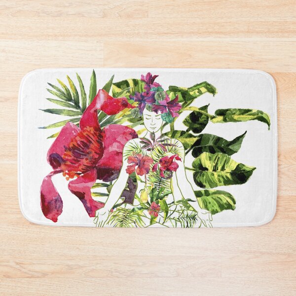 Item preview, beautiful woman doing yoga meditation designed and sold by Olga Berlet.