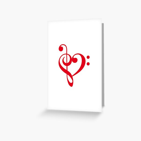Item preview, I love music, red heart with music notes designed and sold by beakraus.