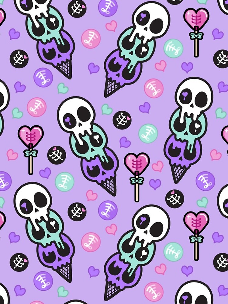 Creepy Cute Skull Ice-cream by daymarebrand