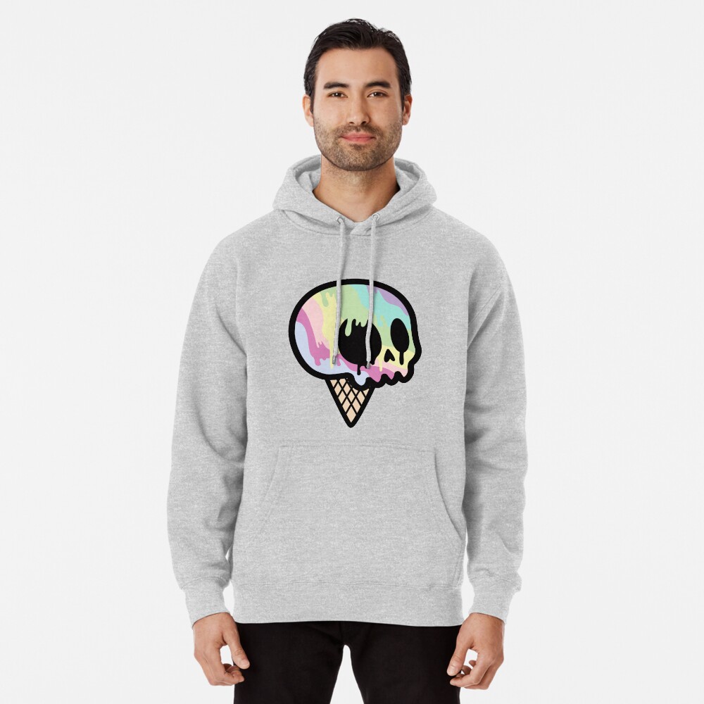 Ice Cream Skull Pullover Hoodie