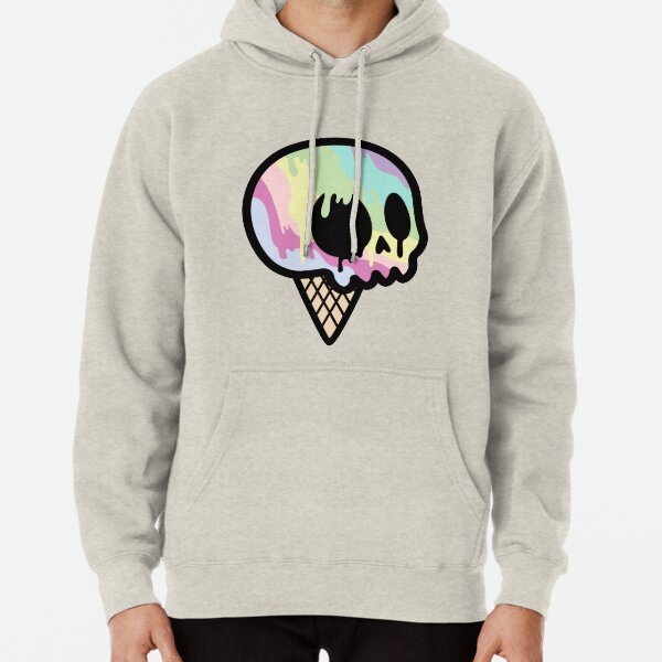 Ice Cream Skull Pullover Hoodie