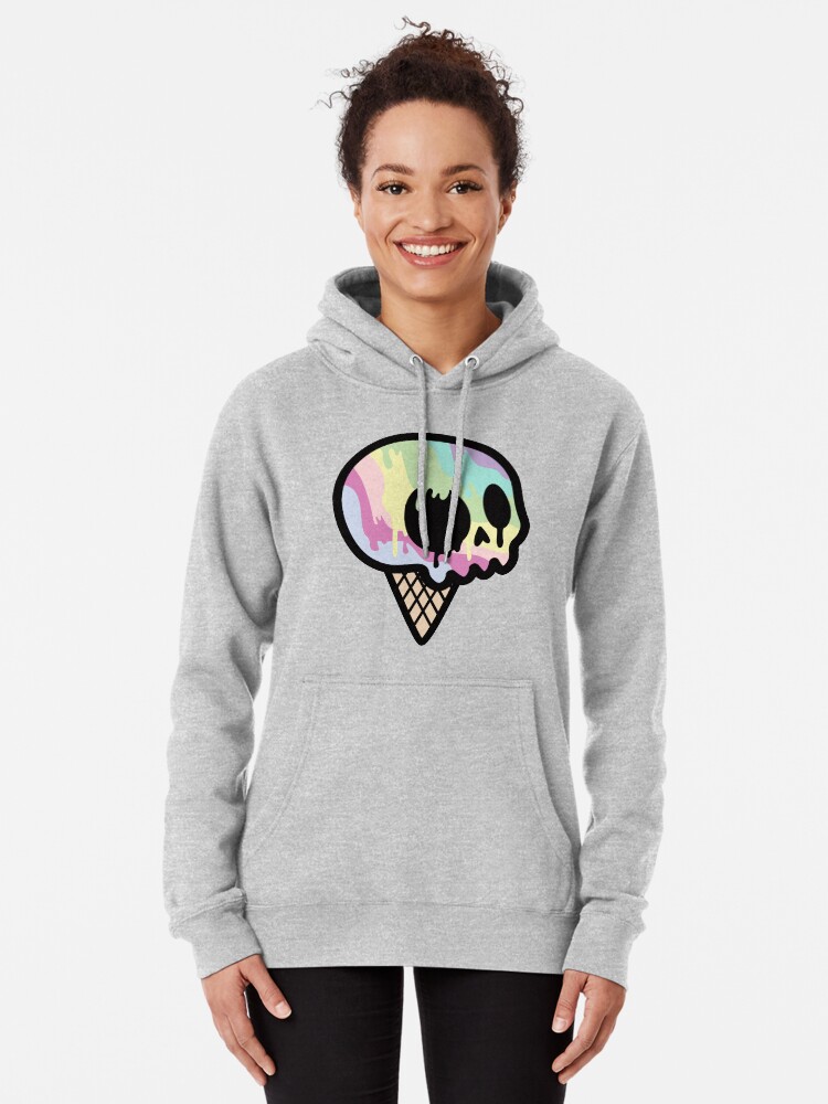 Alternate view of Ice Cream Skull Pullover Hoodie