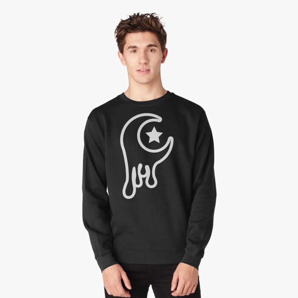 Drippy Moon Pullover Sweatshirt