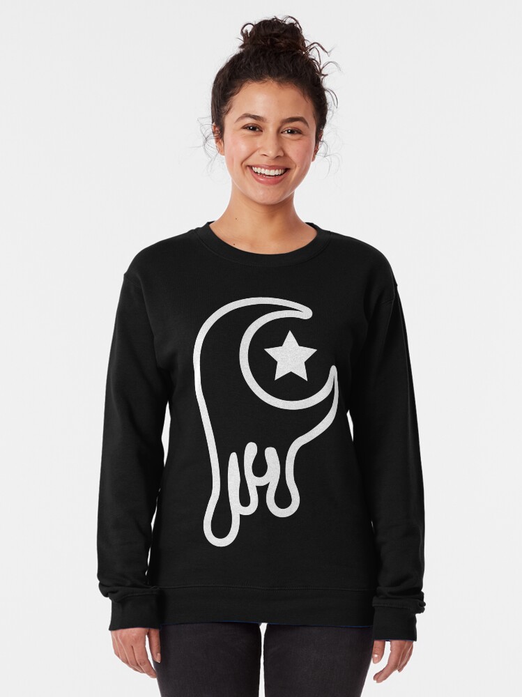 Alternate view of Drippy Moon Pullover Sweatshirt