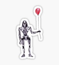 Cylon Centurion with Red Balloon Sticker