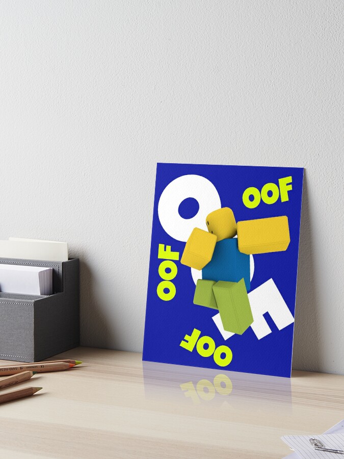 Roblox Oof Dancing Dabbing Noob Gifts For Gamers Art Board Print By Smoothnoob Redbubble - roblox dabbing dancing dab noobs meme gamer gift iphone case cover by smoothnoob redbubble