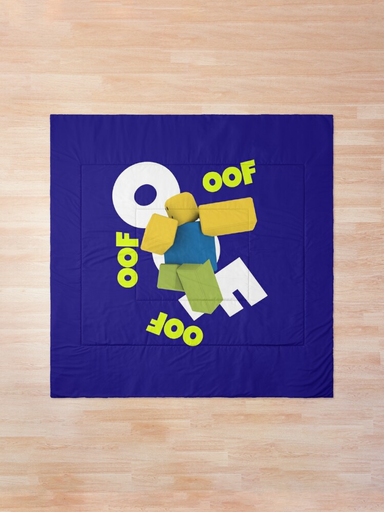 Roblox Oof Dancing Dabbing Noob Gifts For Gamers Comforter By Smoothnoob Redbubble - dabing noob roblox