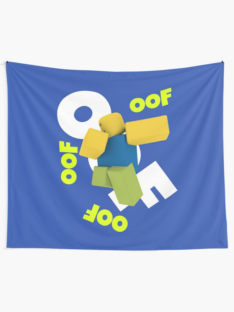 Roblox Oof Dancing Dabbing Noob Gifts For Gamers Tapestry By - roblox dabbing noob oof shirt t shirt by smoothnoob redbubble