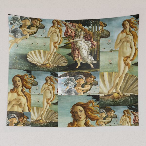 Artikelvorschau, Sandro Botticelli "Die Geburt der Venus" 4. Collage entworfen und verkauft von Alexandra Dahl.