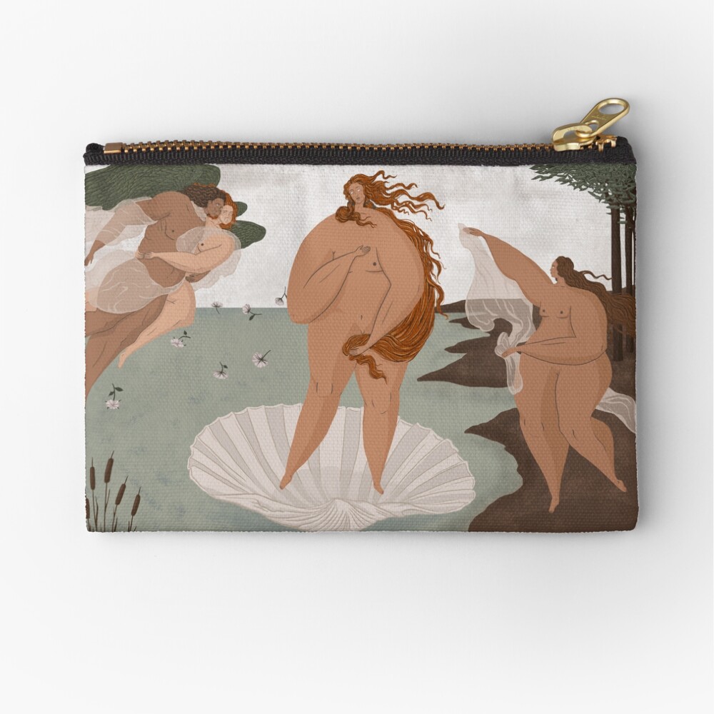 The Birth of Venus - Sandro Botticelli Zipper Pouch