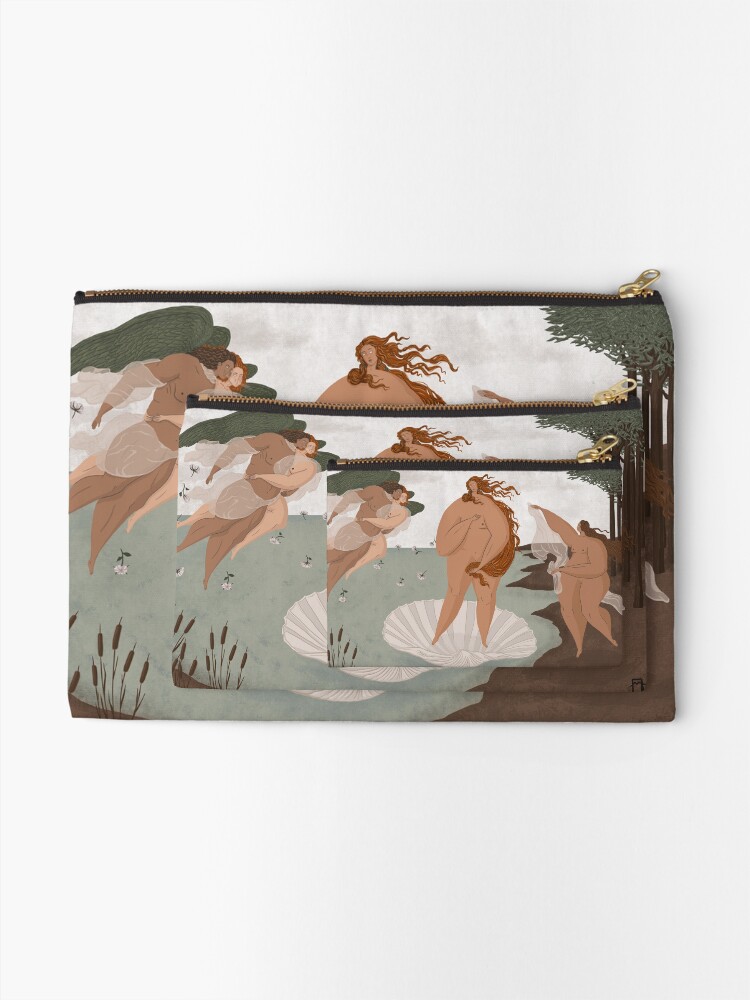 Alternate view of The Birth of Venus - Sandro Botticelli Zipper Pouch